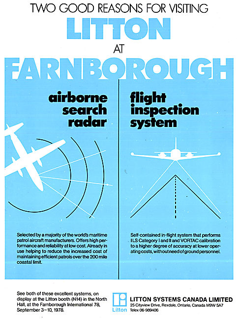 Litton Airborne Search Radar - Litton Flight Inspection System   