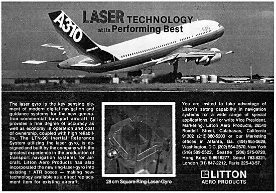 Litton Aero Products 28cm Square-Ring Laser Gyro 1983            