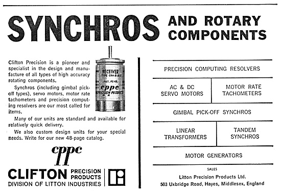 Litton Industries. Clifton Precision Products. Synchros & Control