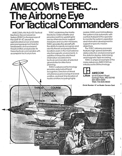 Litton Aecom Terec AN/ALQ-125 Tactical Reconnaissance System     