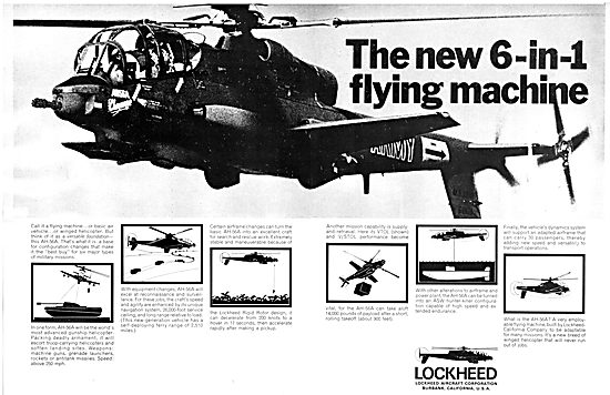 Lockheed  AH-56A Helicopter Gunship                              