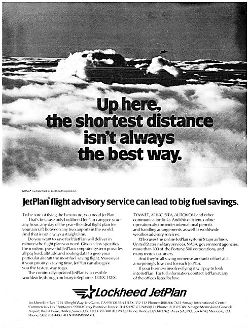 Lockheed JetPlan Advisory Service                                