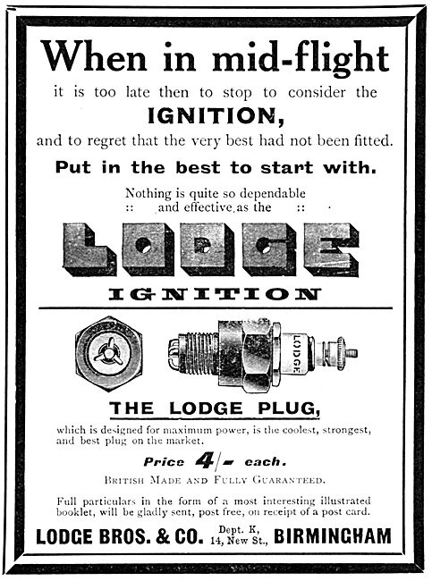 Lodge Sparking Plugs & Ignition Components                       