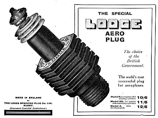 The Lodge Aero Plug. The Choice Of The British Government        