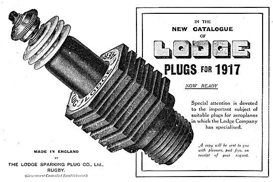 Lodge WW1 Aero Engine Sparking Plugs                             
