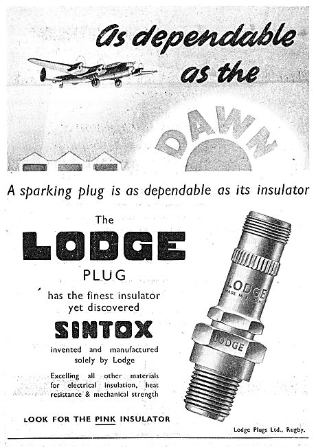 Lodge Aero Engine Spark Plugs                                    