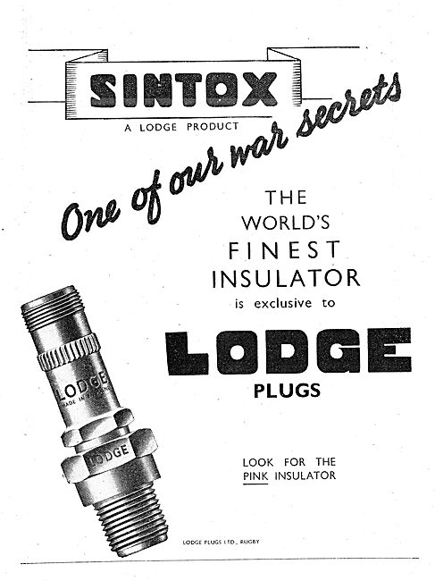 Lodge Aero Engine Spark Plugs - Sintox                           