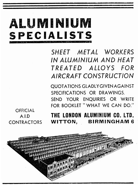 The London Aluminium Co Ltd - Witton. Birmingham                 