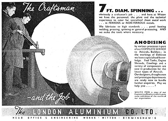 London Aluminium Spinnings & Aircraft Components                 