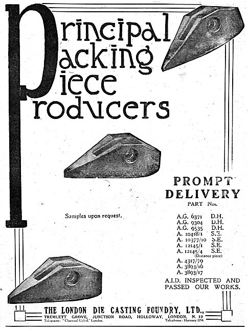 The London Die Casting Foundry - Packing Pieces                  