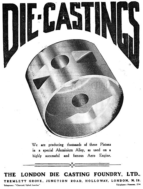 The London Die Casting Foundry - Aluminium Aero Pistons          