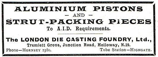 The London Die Casting Foundry - Aluminium Aero Pistons          