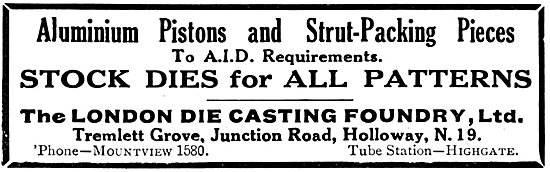 The London Die Casting Foundry - Aluminium Aero Pistons          