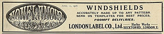 London Label Aircraft Windshields                                