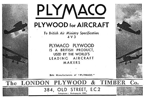 The London Plywood & Timber Co. Plywood For Aircraft             