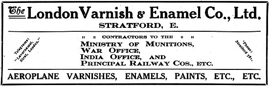 The London Varnish & Enamel - Paints, Varnishes Etc              