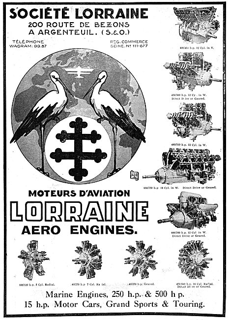 Lorraine Aero Engines 1930                                       