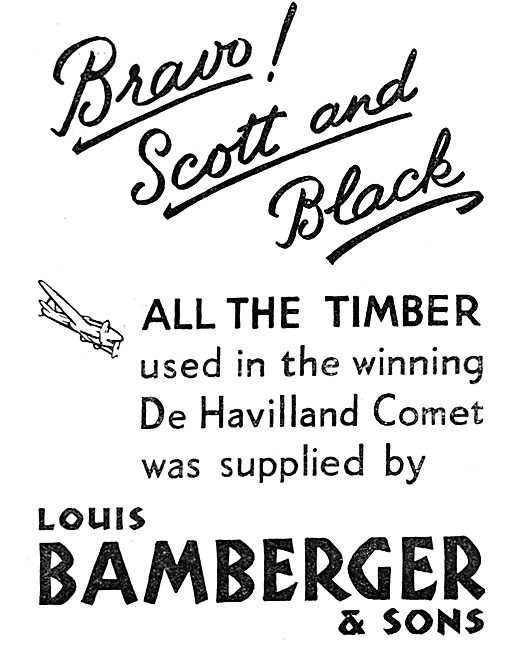 Louis Bamberger - Timber Suppliers To The Aircraft Industry      