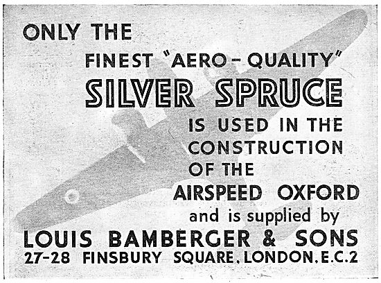 Louis Bamberger - Timber Suppliers To The Aircraft Industry      
