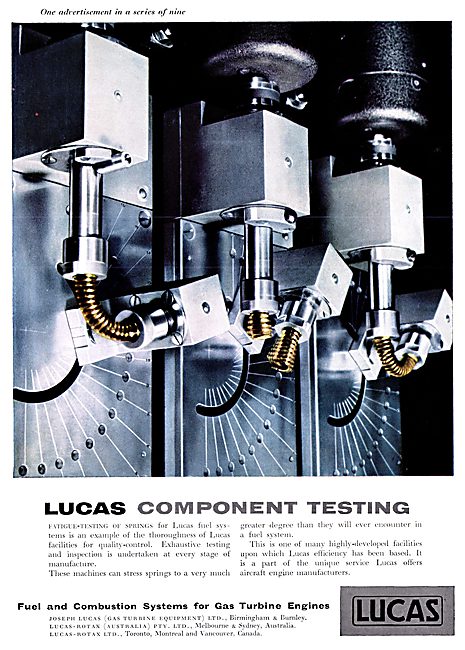 Lucas Fuel & Combustion Systems For Gas Turbine Engines          
