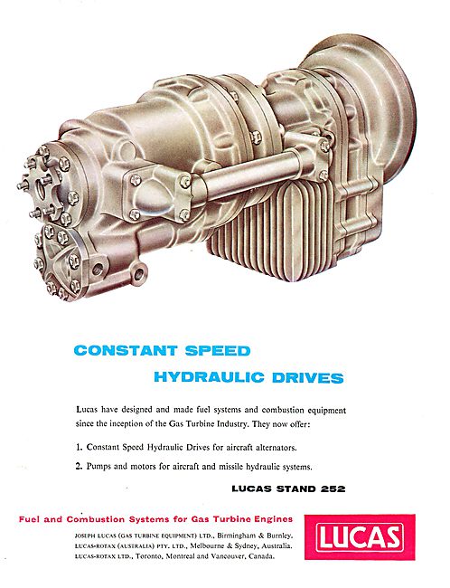 Lucas Constant Speed Hydraulic Drives                            