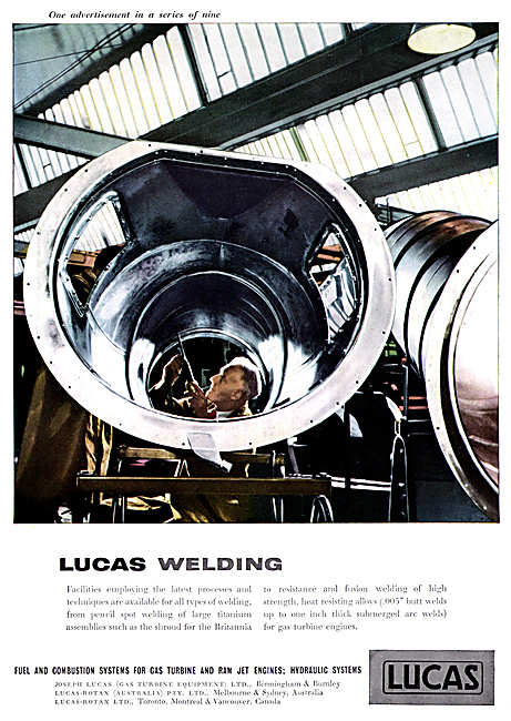 Lucas Welding. Lucas Fuel & Combustion Systems For Gas Turbines  