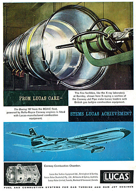 Lucas Combustion Equipment For The BOAC 707 Fleet                