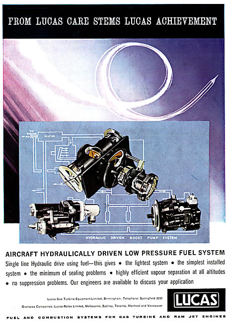 Lucas Hydraulically Driven Low Pressure System                   