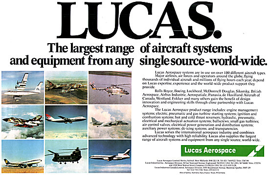 Lucas Aerospace Aircraft Equipment                               