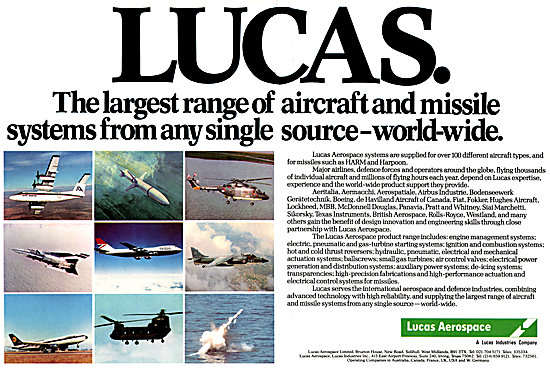 Lucas Aerospace Systems 1983                                     
