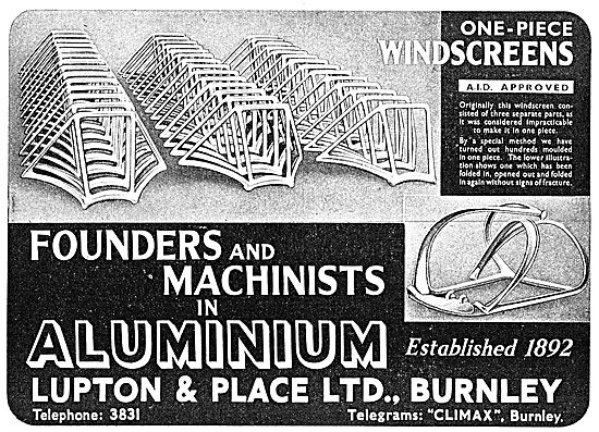 Lupton & Place - Founders & Machinists - Burnley                 