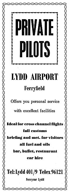 Lydd Airport Ferryfield Facilities & Services                    