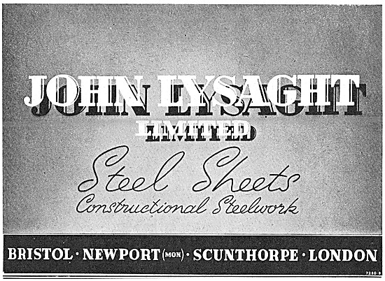 Lysaght Constructional Steelwork For The Aircraft Industry       