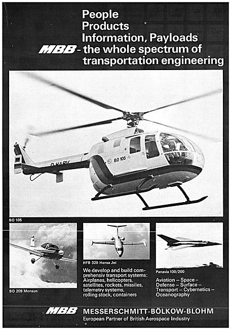 MBB Aircraft 1970 - BO105                                        