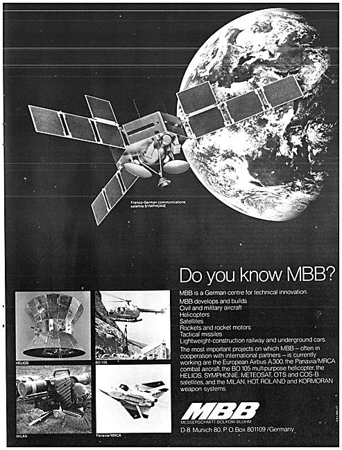 Messerschmitt-Bolkow-Blohm MBB Aerospace 1974                    