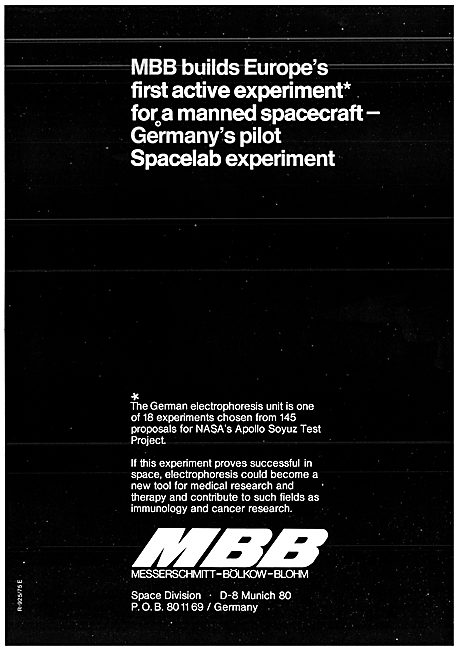 MBB Space Projects 1975                                          