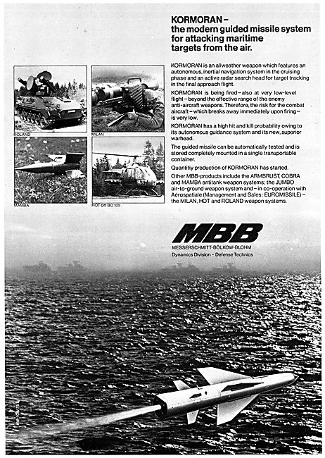 MBB Kormoran Guided Missile                                      