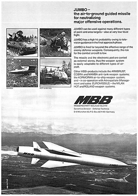 MBB Jumbo Air-To-Ground Missile                                  