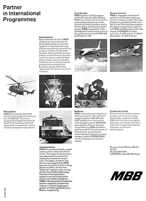 MBB Aerospace 1976                                               