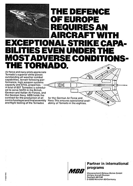 MBB Tornado Components                                           