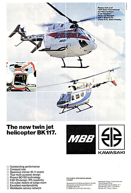 MBB BK117 Helicopter                                             