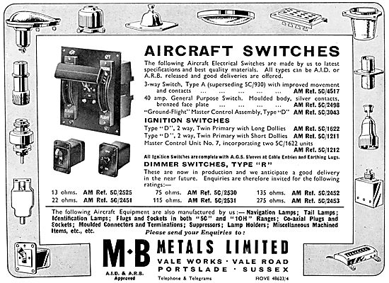 M.B.Metals - Electrical Wiring Components And Sundries           