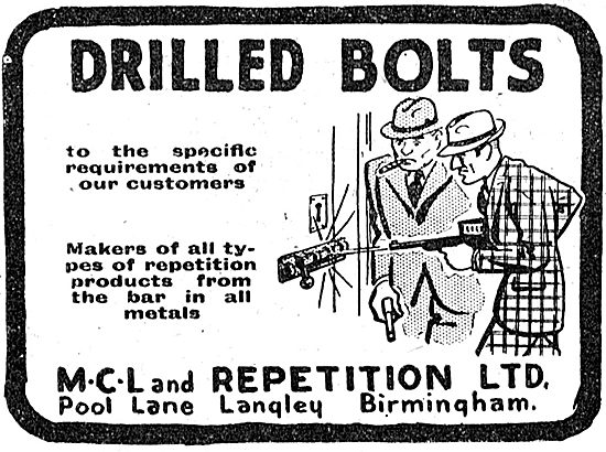 MCL And Repetition Ltd. Repetition Products From The Bar 1945    