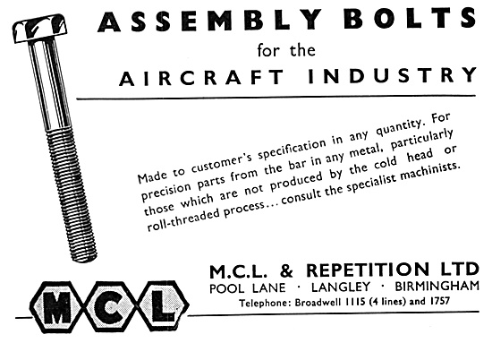 M.C.L. & Repetition Aircraft Parts                               