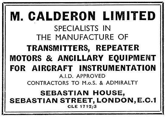 M.Calderon - Radio & Electrical Manufacturers                    