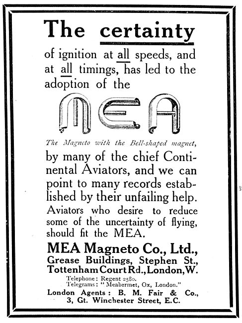 MEA Magnetos 1913                                                