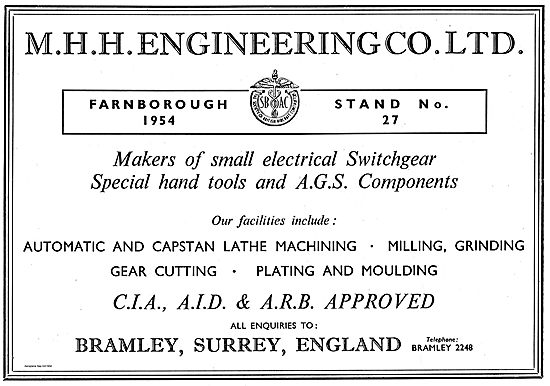 M.H.H. Engineering Automatic & Capstan Lathe Machining           