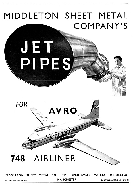 Middleton Sheet Metal 748 Jetpipes                               