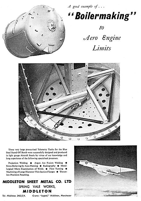 Middleton Sheet Metal Co Ltd. Aircraft Component Manufacturers   