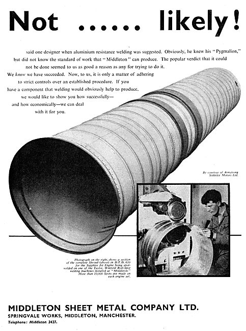 Middleton Sheet Metal Aluminium Resistance Welding               